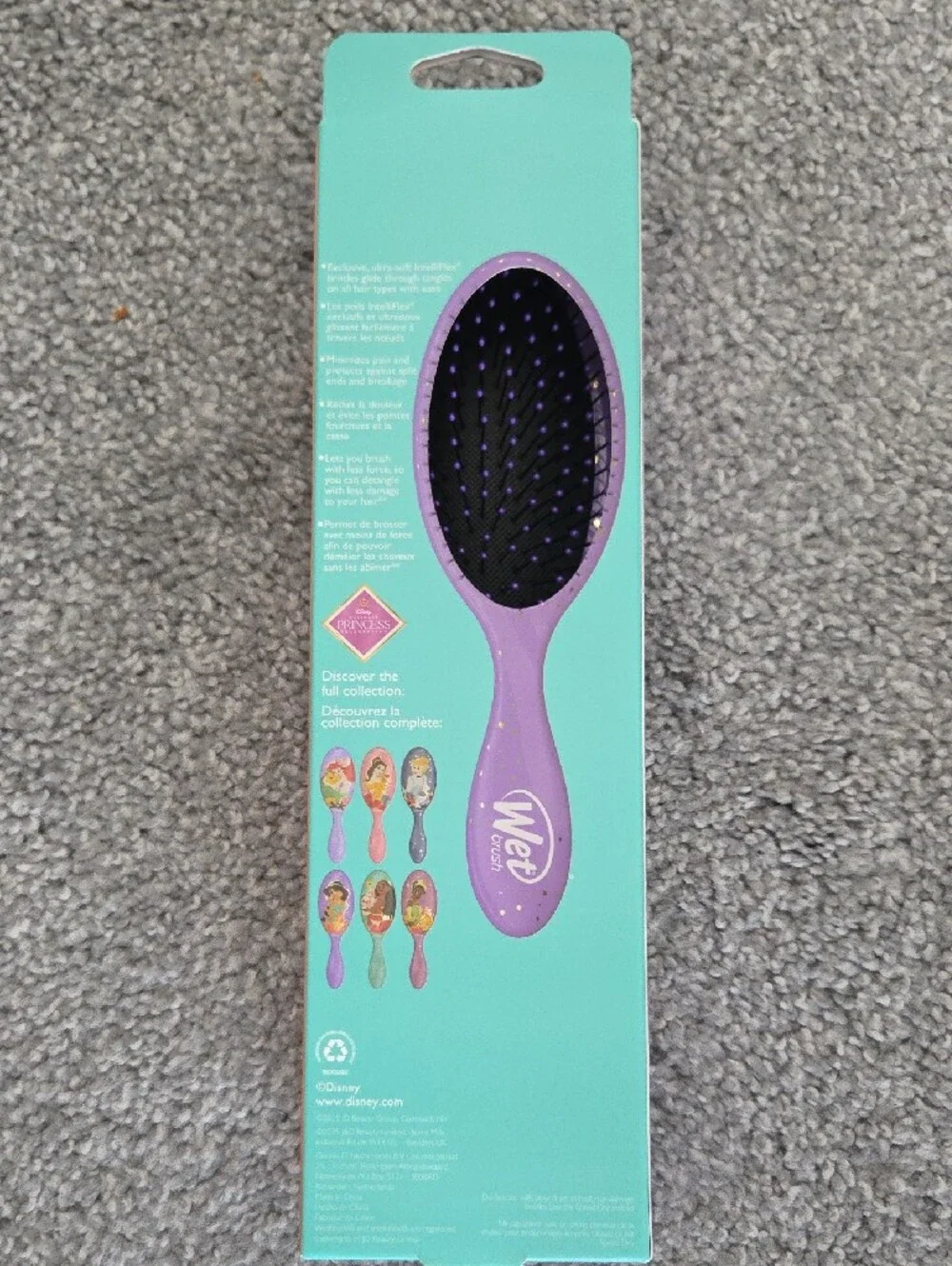 Wet Brush Disney Princess Jasmine Purple Detangling Brush